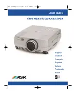 Preview for 1 page of Ask C105 XGA User Manual