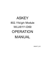 Askey WLU6111-D69 Operation Manual preview