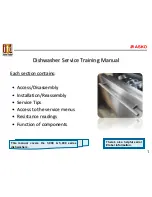 Предварительный просмотр 2 страницы Asko 000 Series Training Manual