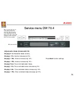 Предварительный просмотр 78 страницы Asko 000 Series Training Manual