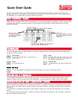 Asko 1485 Quick Start Manual preview