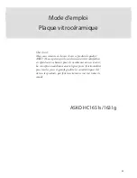 Preview for 55 page of Asko 1631g series Operating Instructions Manual