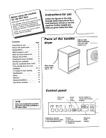 Preview for 2 page of Asko 7703 - Quick Start Manual