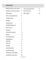 Preview for 2 page of Asko D5233 Operating Instructions Manual