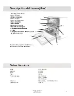 Предварительный просмотр 7 страницы Asko D5253 (Spanish) Instrucciones De Funcionamiento