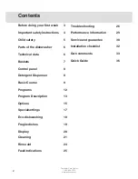 Preview for 2 page of Asko D5883 Operating Instructions Manual