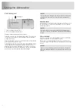 Preview for 8 page of Asko DBI233IB Operating Instructions Manual