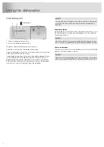 Preview for 8 page of Asko DBI243IB Operating Instructions Manual