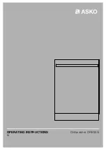 Asko DFI655G Operating Instructions Manual preview