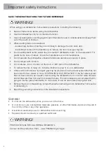 Предварительный просмотр 4 страницы Asko DFI663XXL.U Operating Instructions Manual