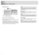 Предварительный просмотр 8 страницы Asko DFI664 Operating Instructions Manual