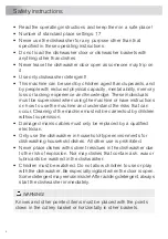 Preview for 4 page of Asko DFI777UXXL User Manual