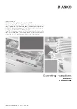 Asko DWC5926 XL Operating Instructions Manual preview