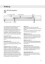 Preview for 13 page of Asko PROFESSIONAL WMC747VS Operating Instructions Manual