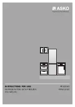 Asko RFN232041 Instructions For Use Manual предпросмотр