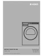 Preview for 1 page of Asko T208H.W.U Instructions For Use Manual