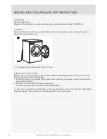 Preview for 8 page of Asko T208H.W.U Instructions For Use Manual