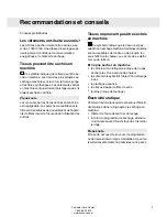 Preview for 9 page of Asko T702C (French) Mode D'Emploi