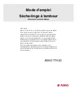 Preview for 1 page of Asko T743C (French) Mode D'Emploi