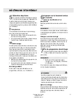 Preview for 13 page of Asko T743C (French) Mode D'Emploi