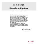 Asko T744C (French) Mode D'Emploi preview