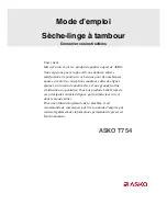 Preview for 1 page of Asko T754 (French) Mode D'Emploi