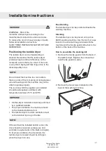 Preview for 21 page of Asko T754CT Operating Instructions Manual