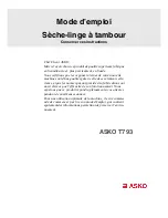 Asko T793 (French) Manuel D'Utilisation preview