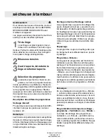 Preview for 12 page of Asko T793C (French) Guide D'Utilisation Et D'Entretien