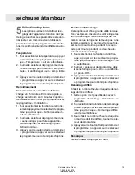 Preview for 15 page of Asko T793C (French) Guide D'Utilisation Et D'Entretien