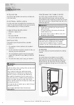 Preview for 16 page of Asko T884XL Operating Instructions Manual