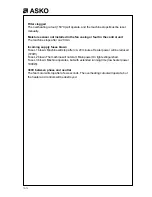 Preview for 9 page of Asko TD70 User Instructions