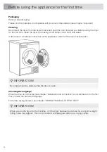 Preview for 10 page of Asko TD75.C37X User Manual