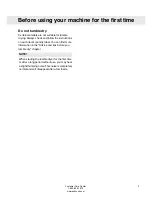 Preview for 3 page of Asko TDC111VACS Operating Instructions Manual