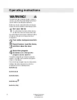 Preview for 10 page of Asko TDC111VACS Operating Instructions Manual