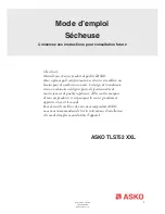 Preview for 1 page of Asko TLS752 XXL (French) Mode D'Emploi