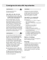 Preview for 7 page of Asko TLS752 XXL (French) Mode D'Emploi