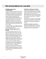 Preview for 14 page of Asko W6424 (French) Manuel Du Propriétaire