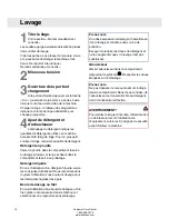 Preview for 16 page of Asko W6424 (French) Manuel Du Propriétaire