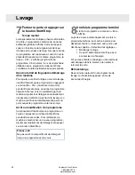 Preview for 22 page of Asko W6424 (French) Manuel Du Propriétaire