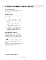 Preview for 5 page of Asko W6424W Operating Instructions Manual