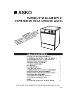 Preview for 1 page of Asko W6441 (French) Manuel D’Utilisation Et D’Entretien