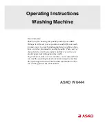 Asko W6444 Operating Instructions Manual предпросмотр