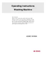 Asko W6564 Operating Instructions Manual предпросмотр