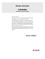 Предварительный просмотр 1 страницы Asko W6863 (French) Mode D'Emploi