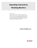 Asko W6884 Eco Operating Instructions Manual предпросмотр