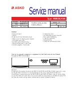 Предварительный просмотр 2 страницы Asko WM55A Service Manual