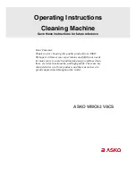 Предварительный просмотр 1 страницы Asko WMC63VACS Operating Instructions Manual