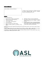 Preview for 12 page of ASL INTERCOM DANS01 Installation Manual