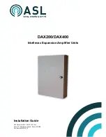 ASL INTERCOM DAX200 Installation Manual preview